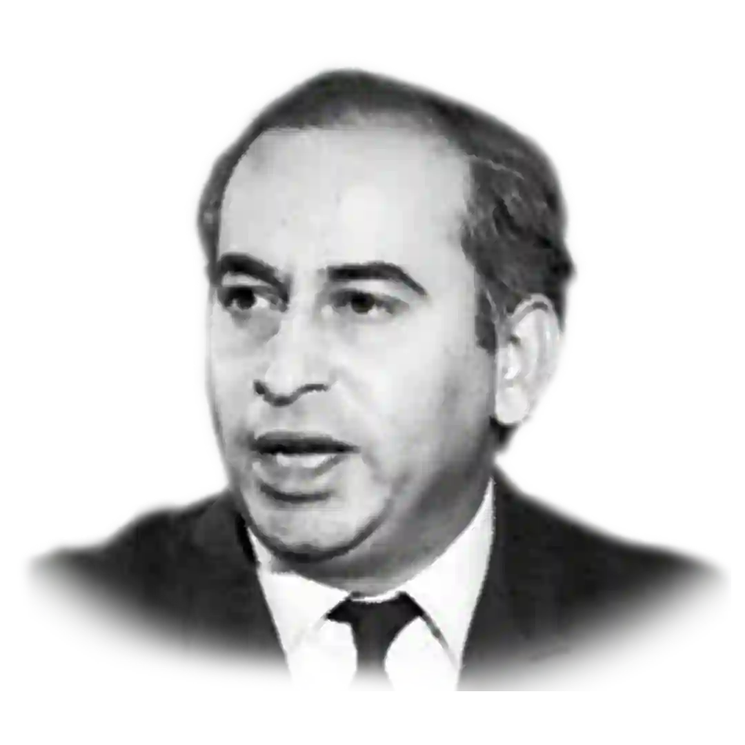 Zulfikar Ali Bhutto Image PNG | Widepik