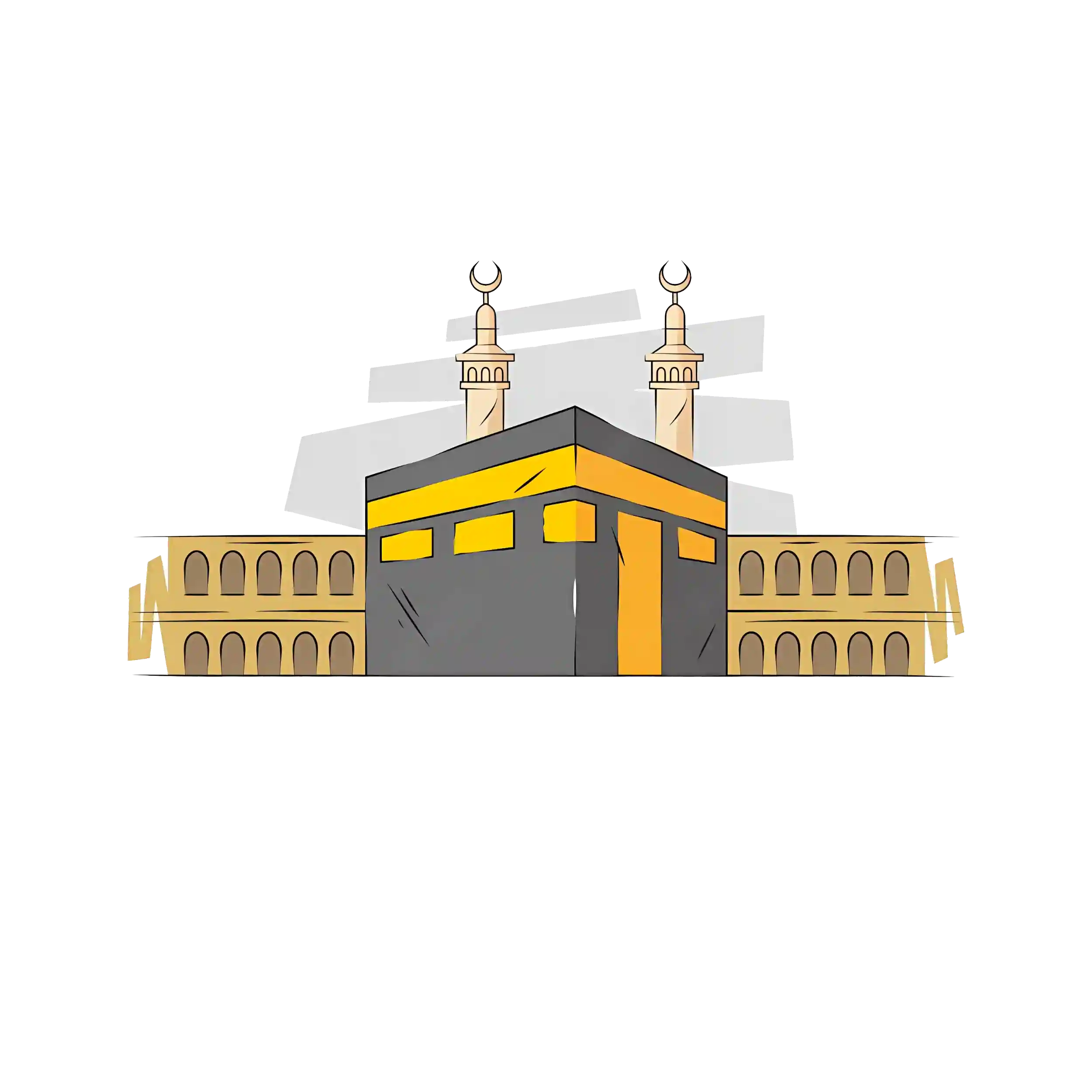 Makka Kaaba Sharif Islamic Picture Free Vector and PNG - Widepik