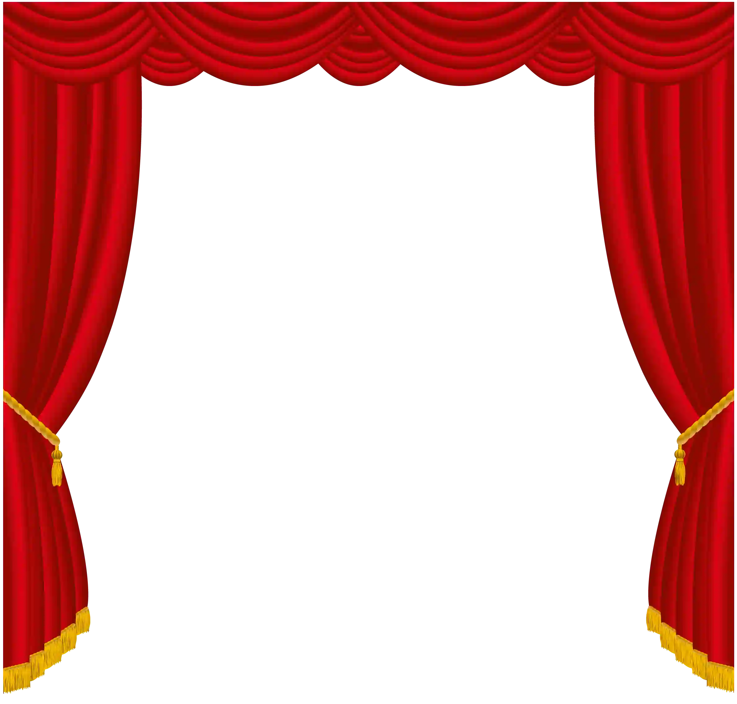 Red Theatrical Curtain Png Transparent Background - Widepik