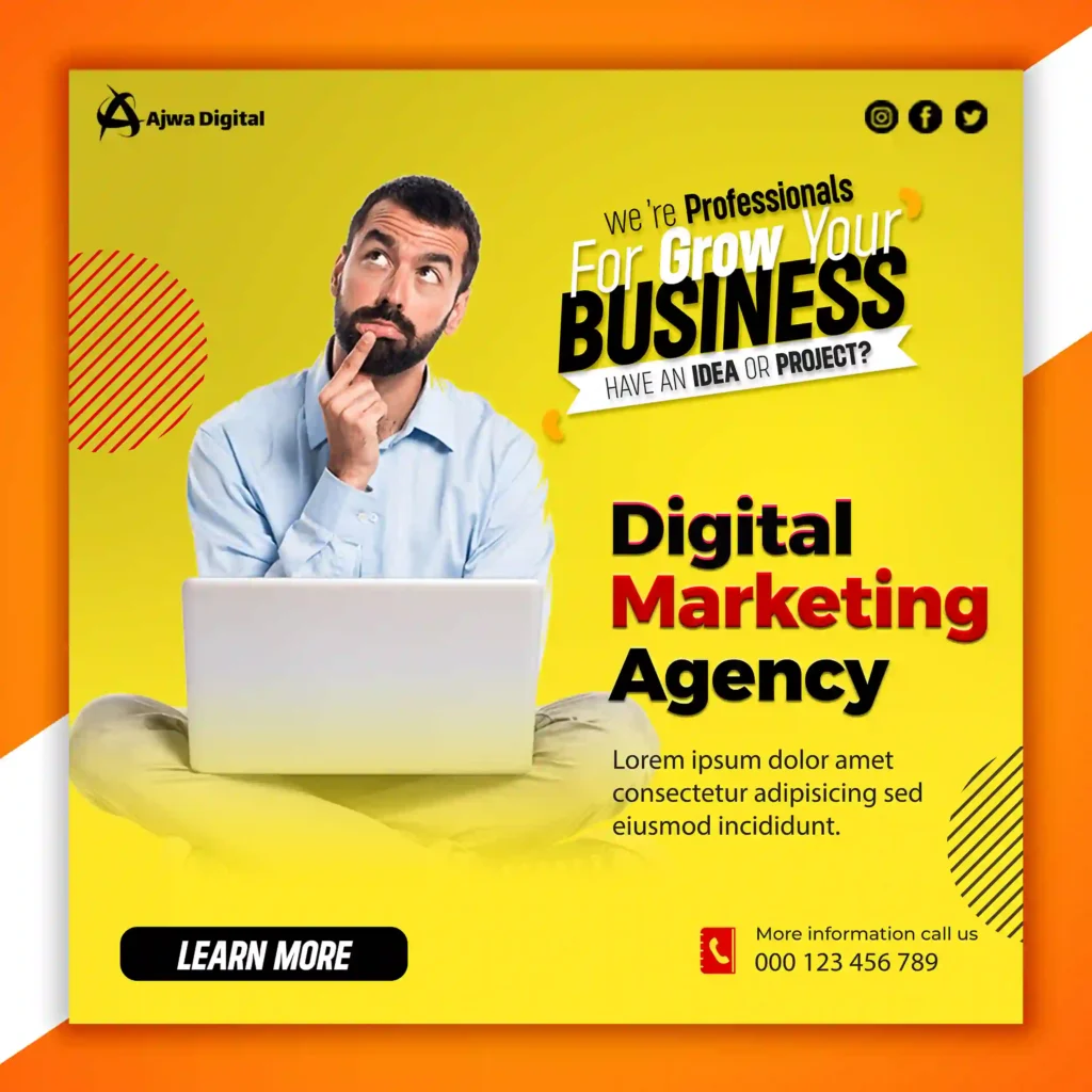 For Gowing Your Business Digital Marketing Agency PSD - Widepik