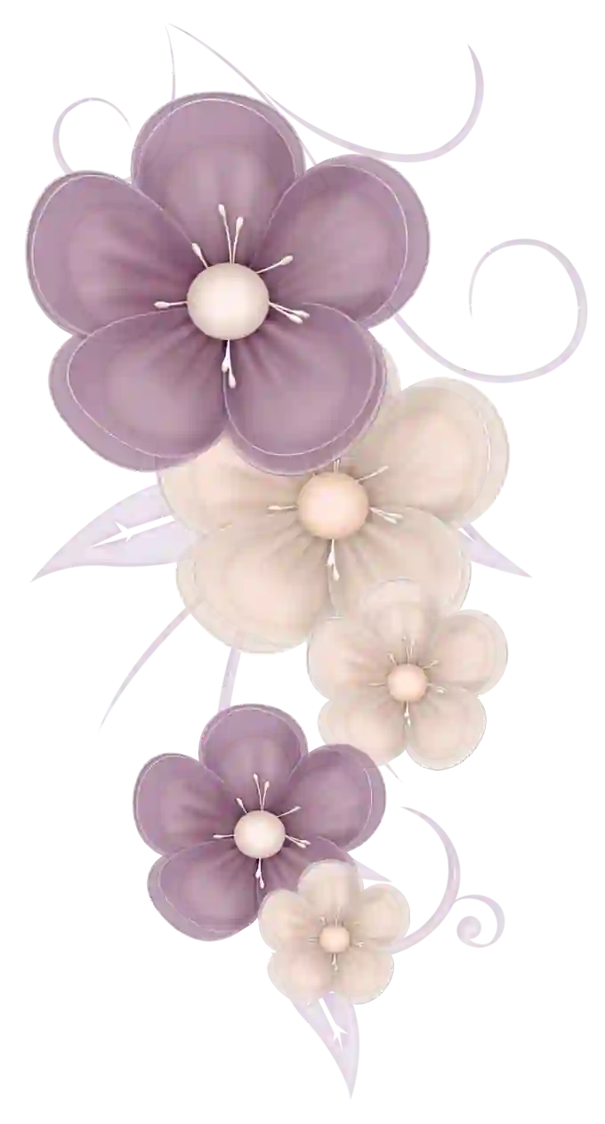 Cute Flowers Decor PNG Clipart Picture | Widepik