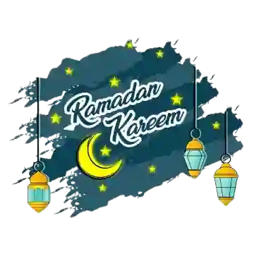 Ramadan Kareem | Arabic Lamps And Moon PNG | Widepik