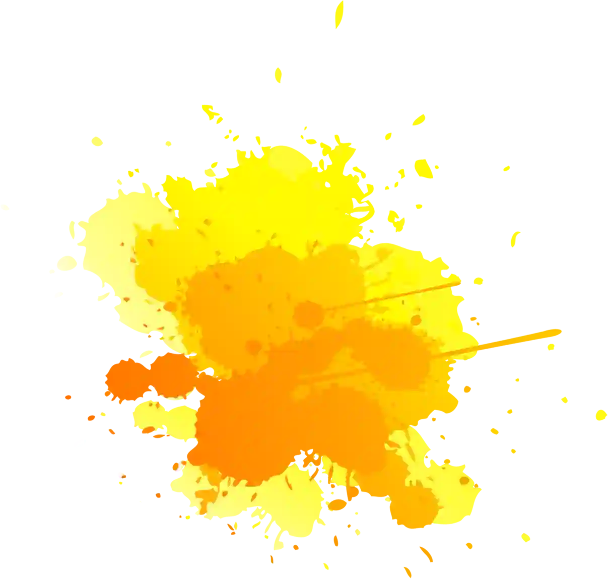 Yellow Paint Colour Free Png Background - Widepik