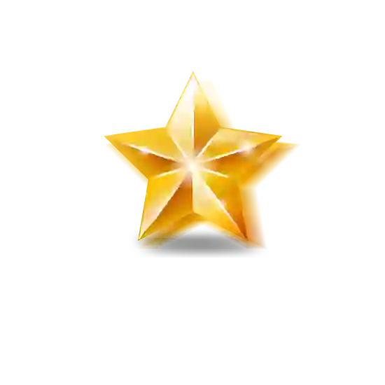 Gold Christmas Star Transparent PNG