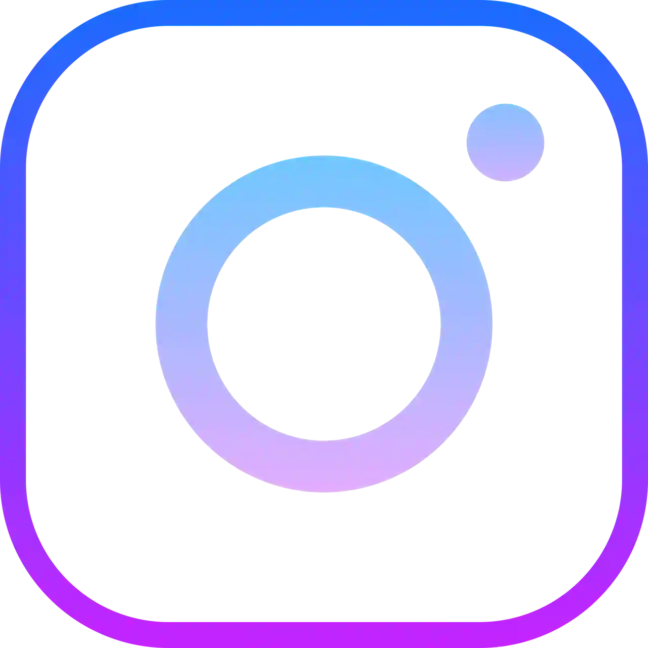 Instagram Blue PNG Icon