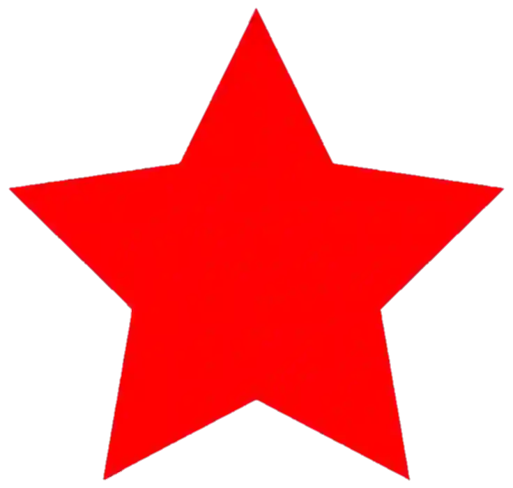 Red Shining Star PNG