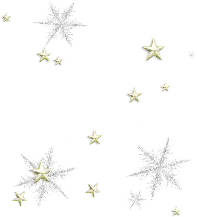 Snowflake And Star PNG