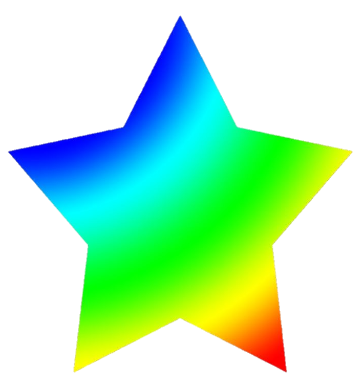 Transparent Rainbow Star PNG Download