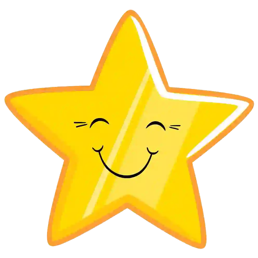 Yellow Smiley Star Png