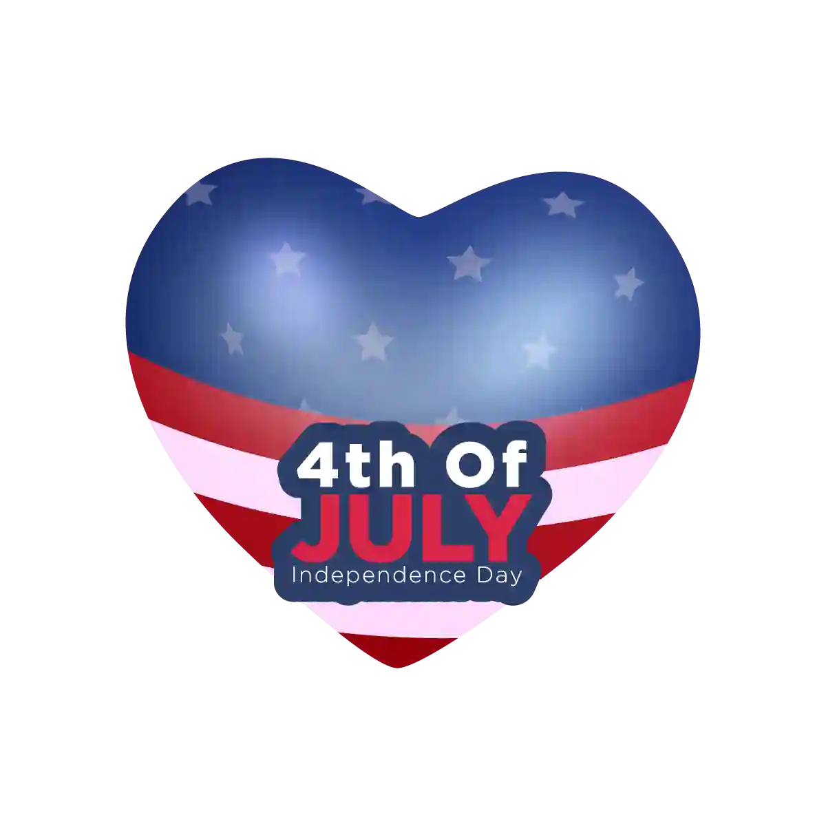 4th Of July Vector Art PNG