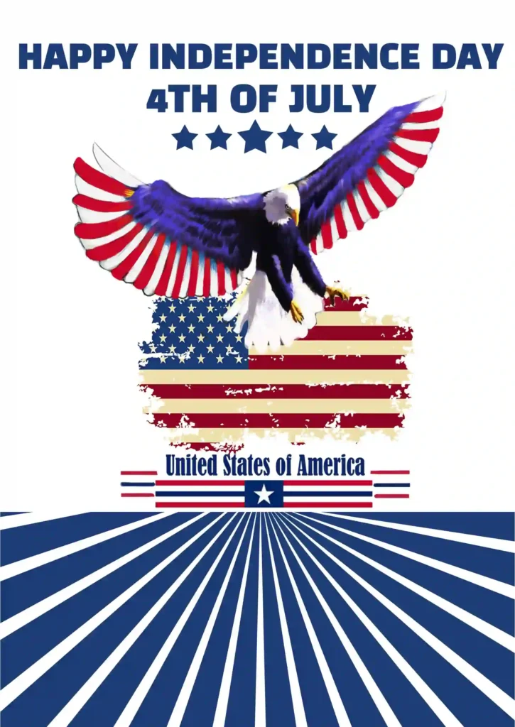 American Eagle Independence Day Celebration Poster PSD Free Download