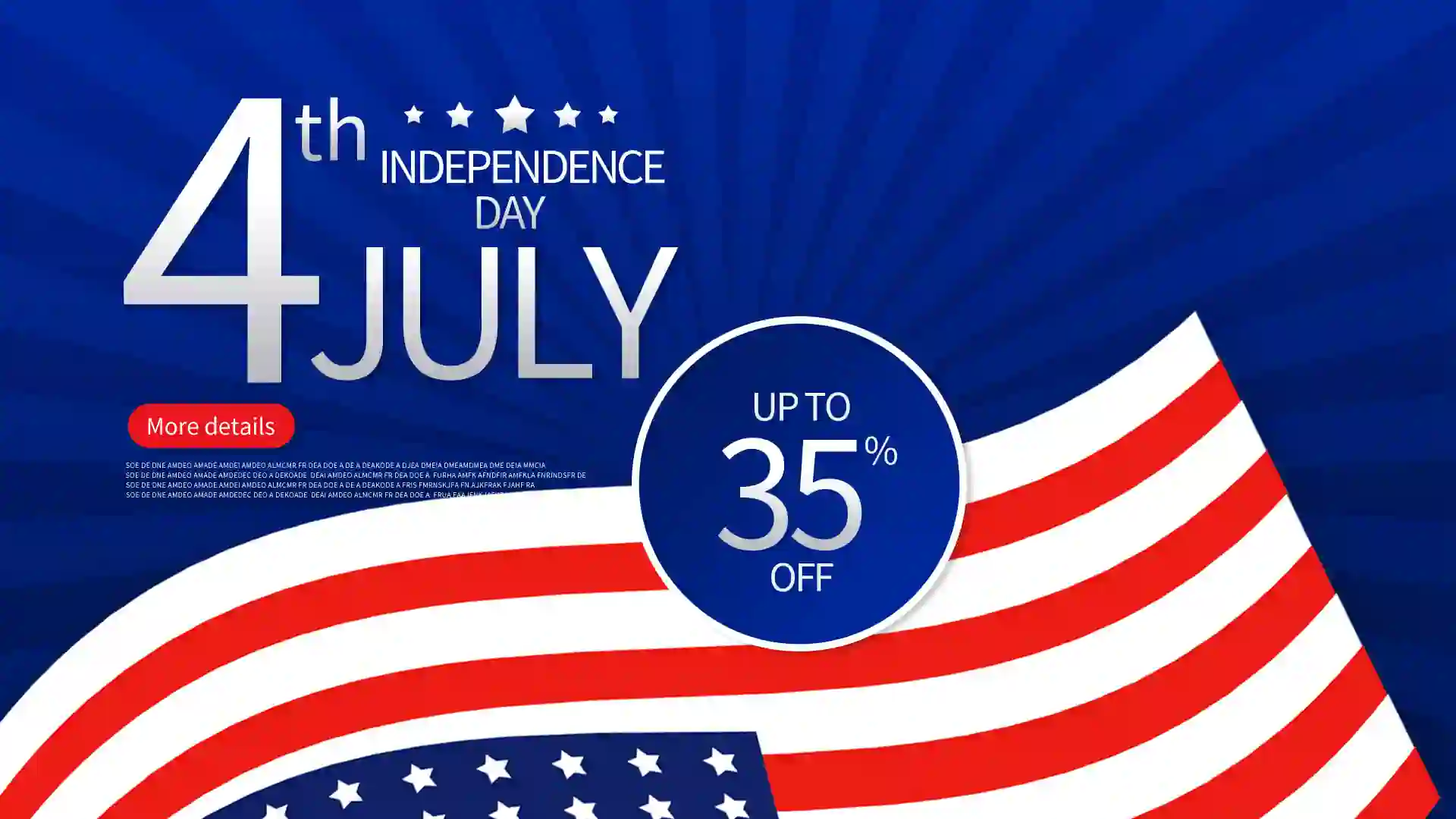 American Independence Day Promotion Banner Poster PSD Free Download
