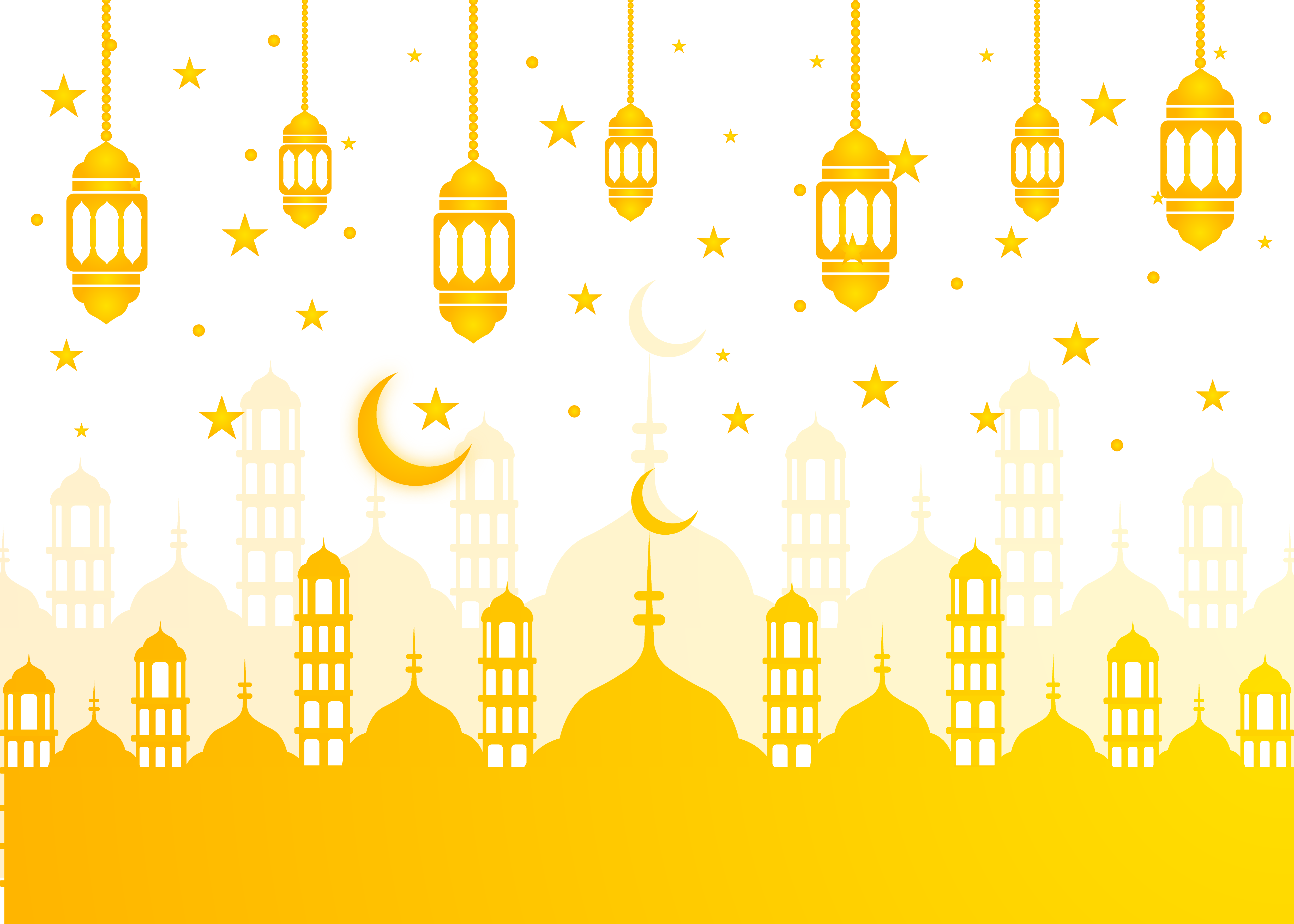 Arabic Background With Lantern