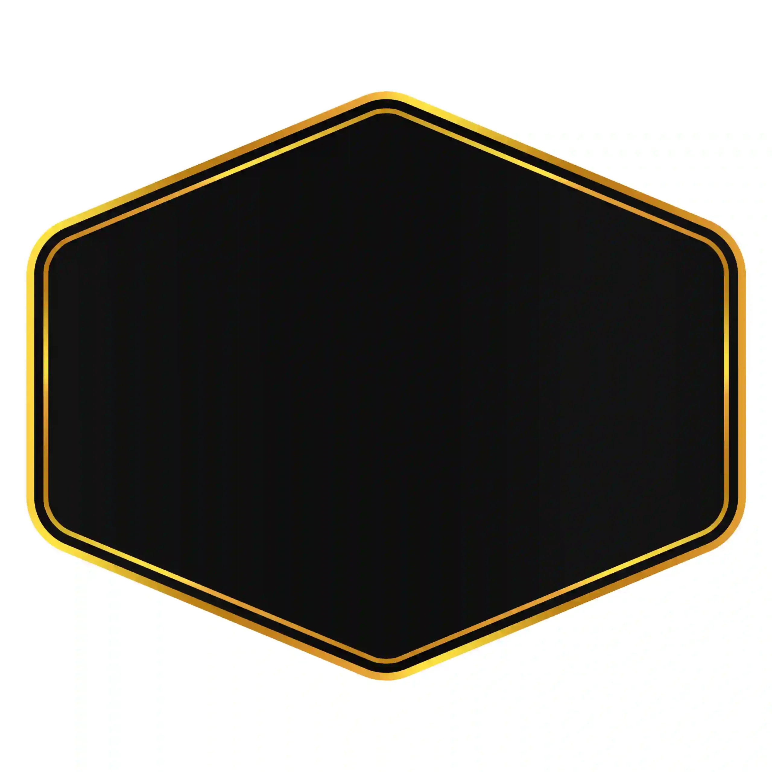 Black Frame Gold Badge PSD Free Download