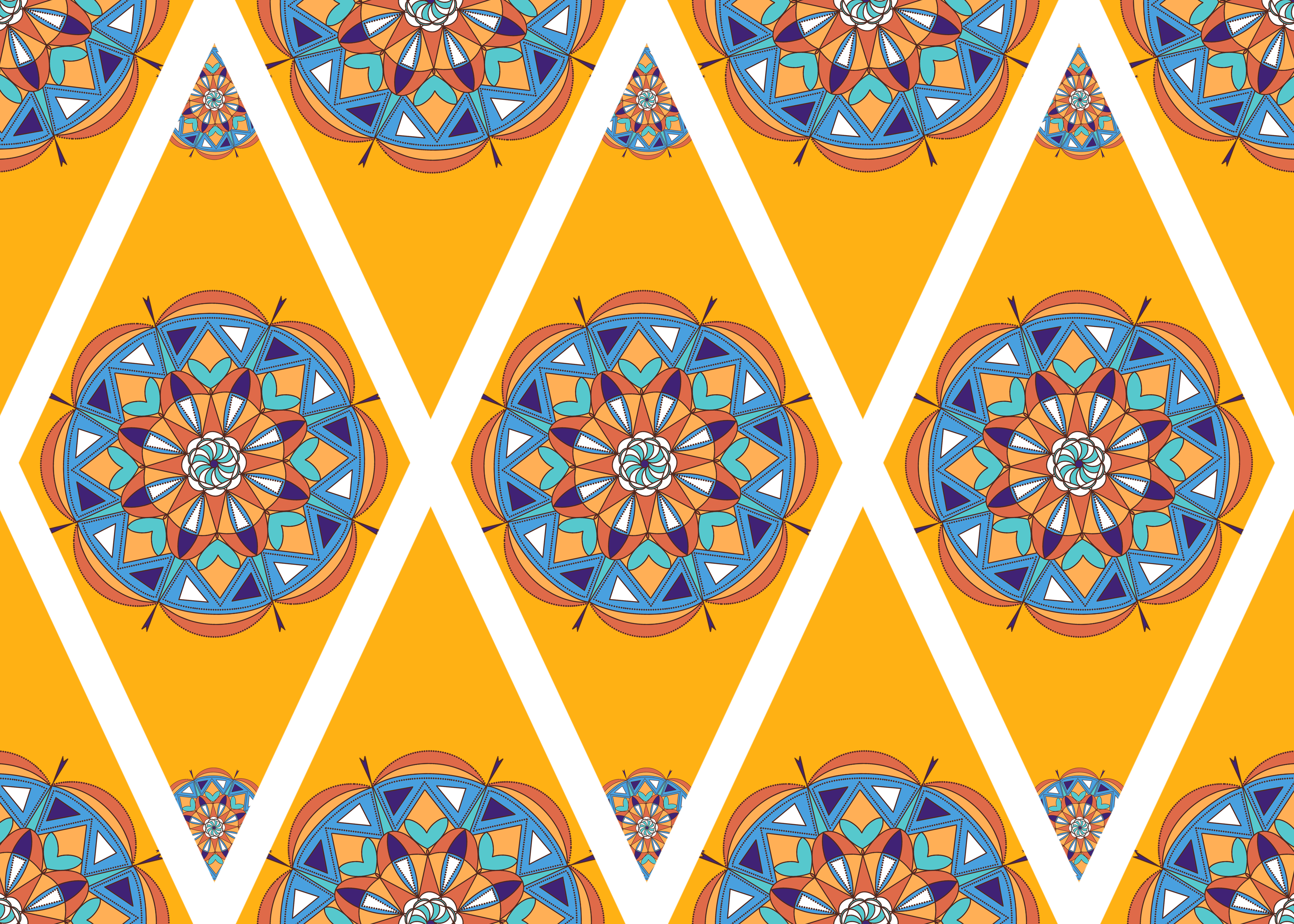 Coloring Mandalas Background