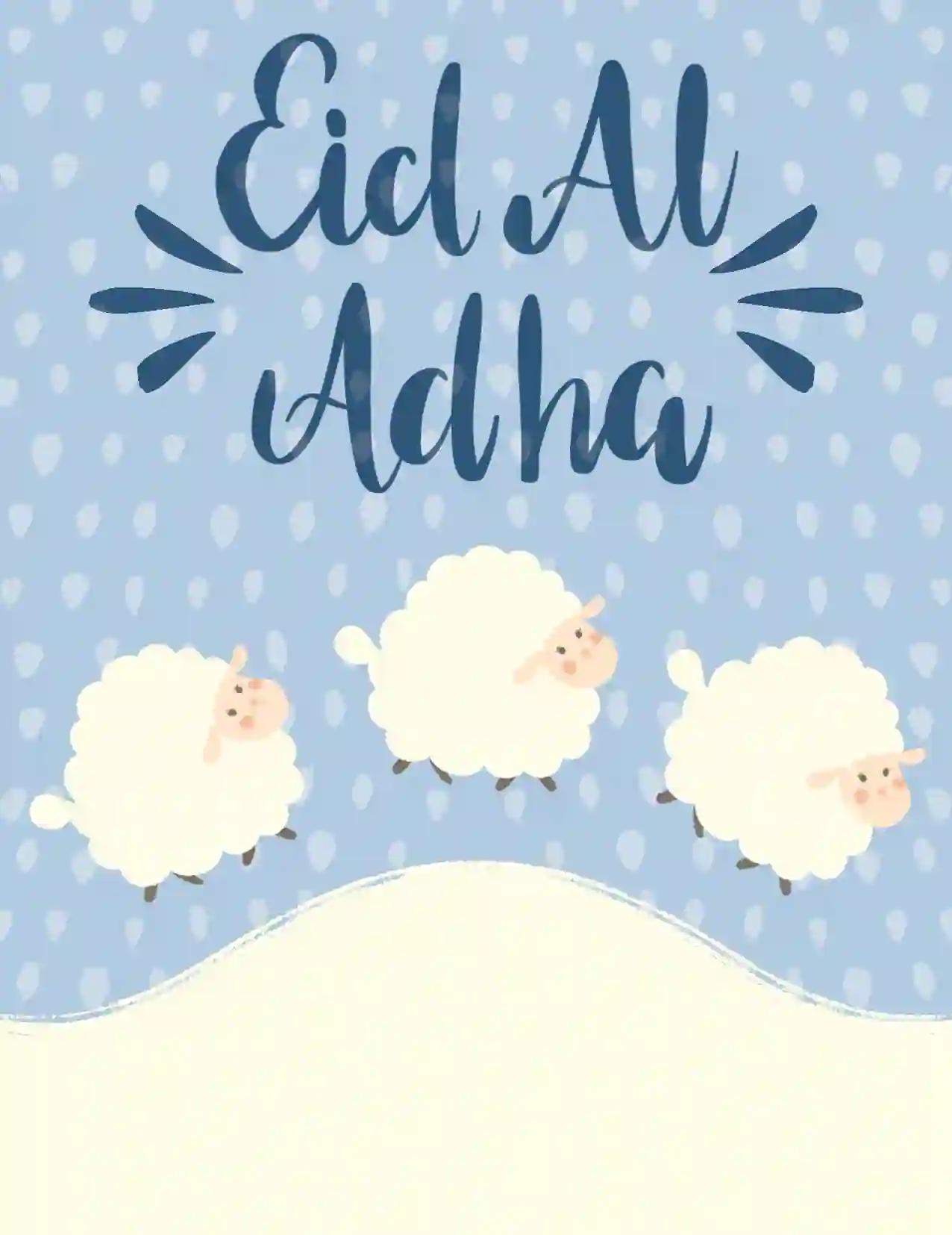 Cute Style Eid Al Adha Lamb PSD Free Download