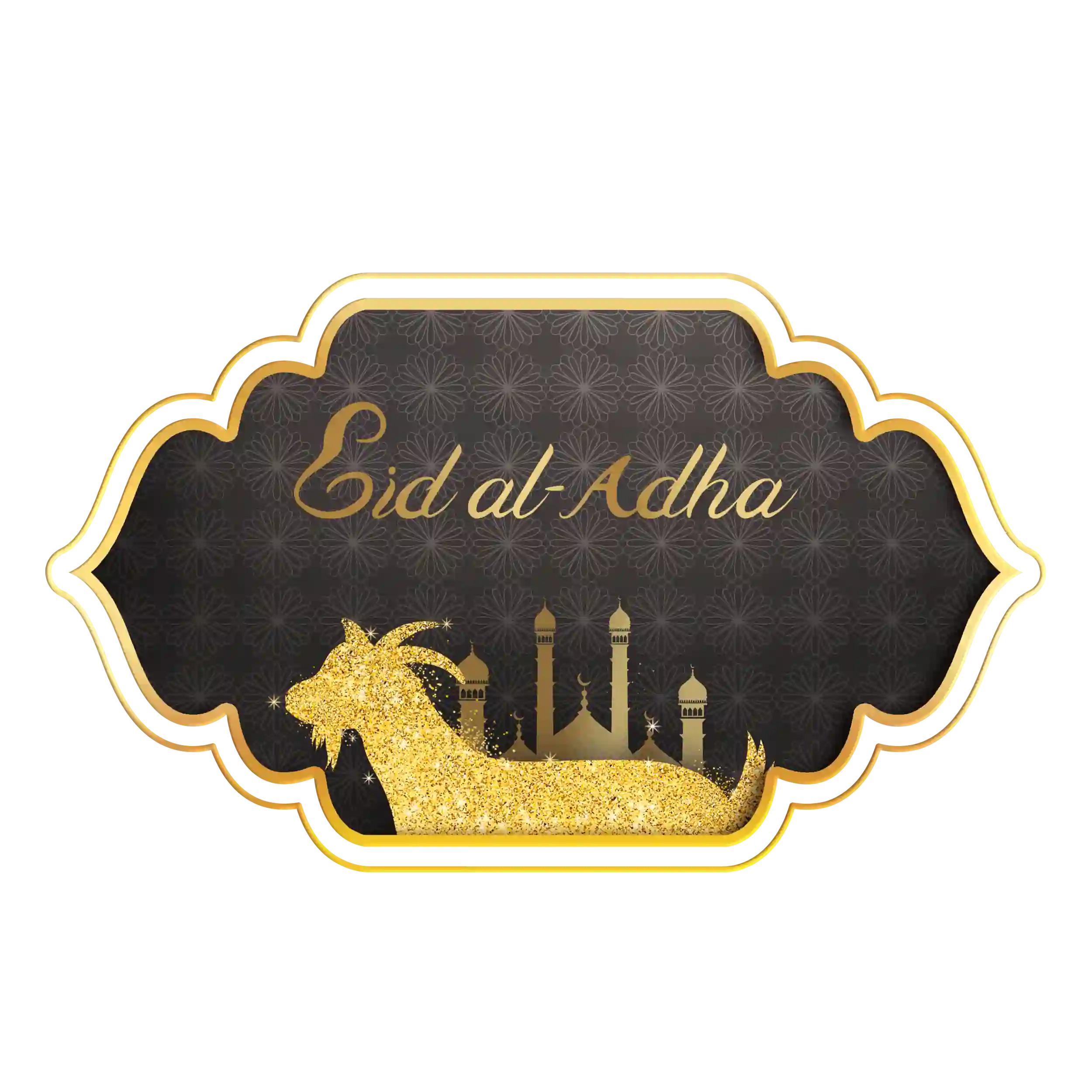 Eid Al Adha Islamic Border Animal PNG And PSD Free Download