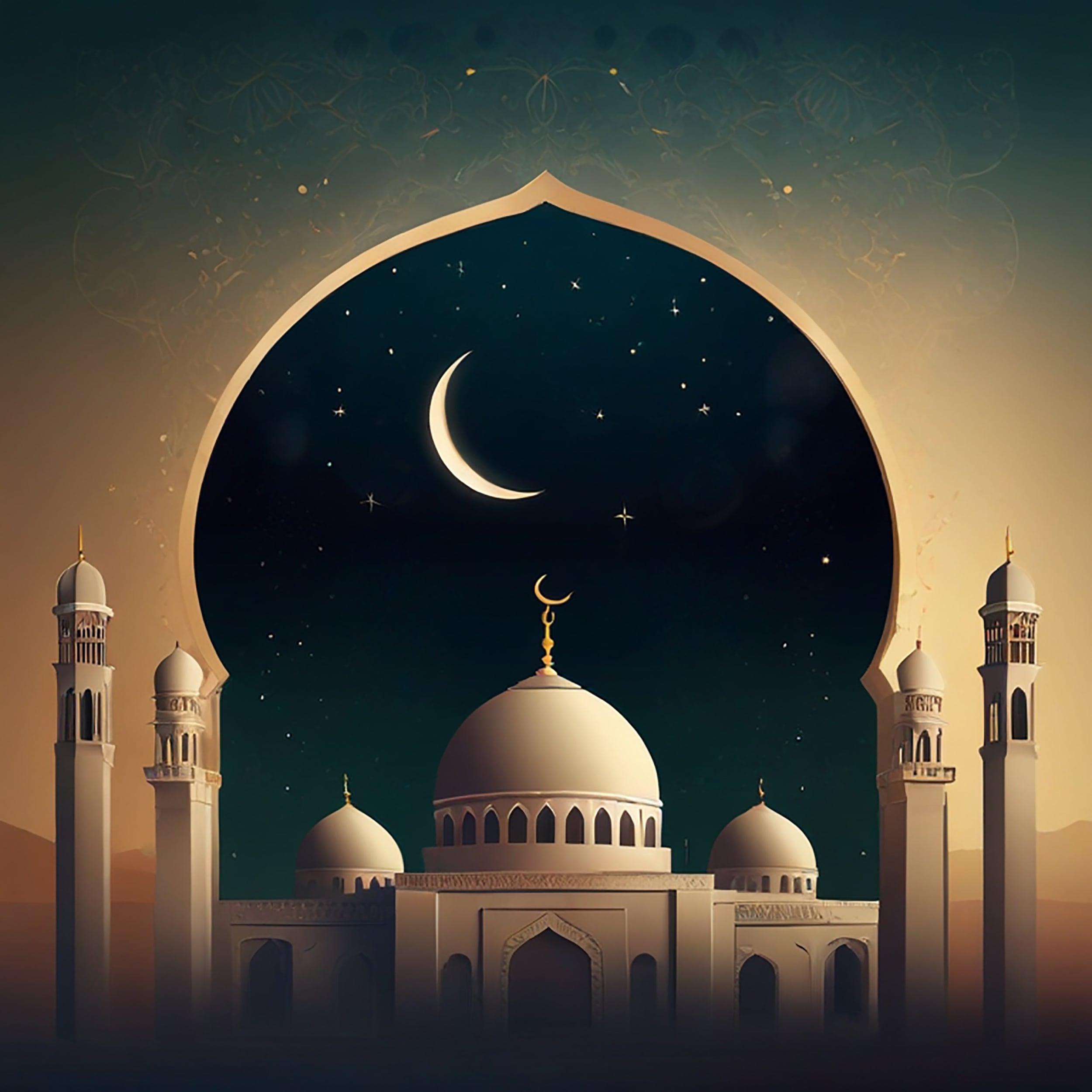 Eid Al Adha Mubarak Islamic Background