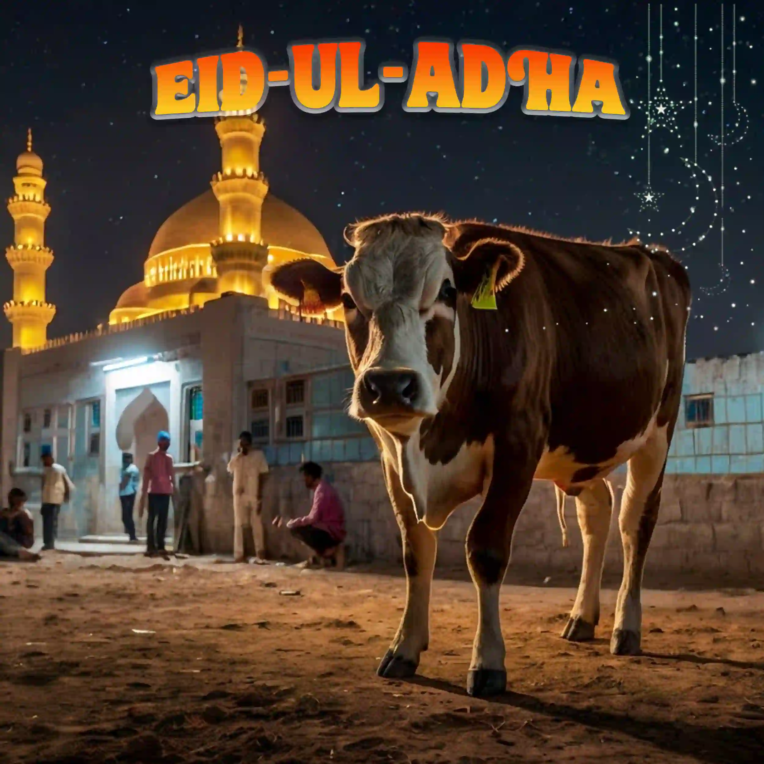 Eid Al Adha Mubarak Islamic Poster PSD Free Download