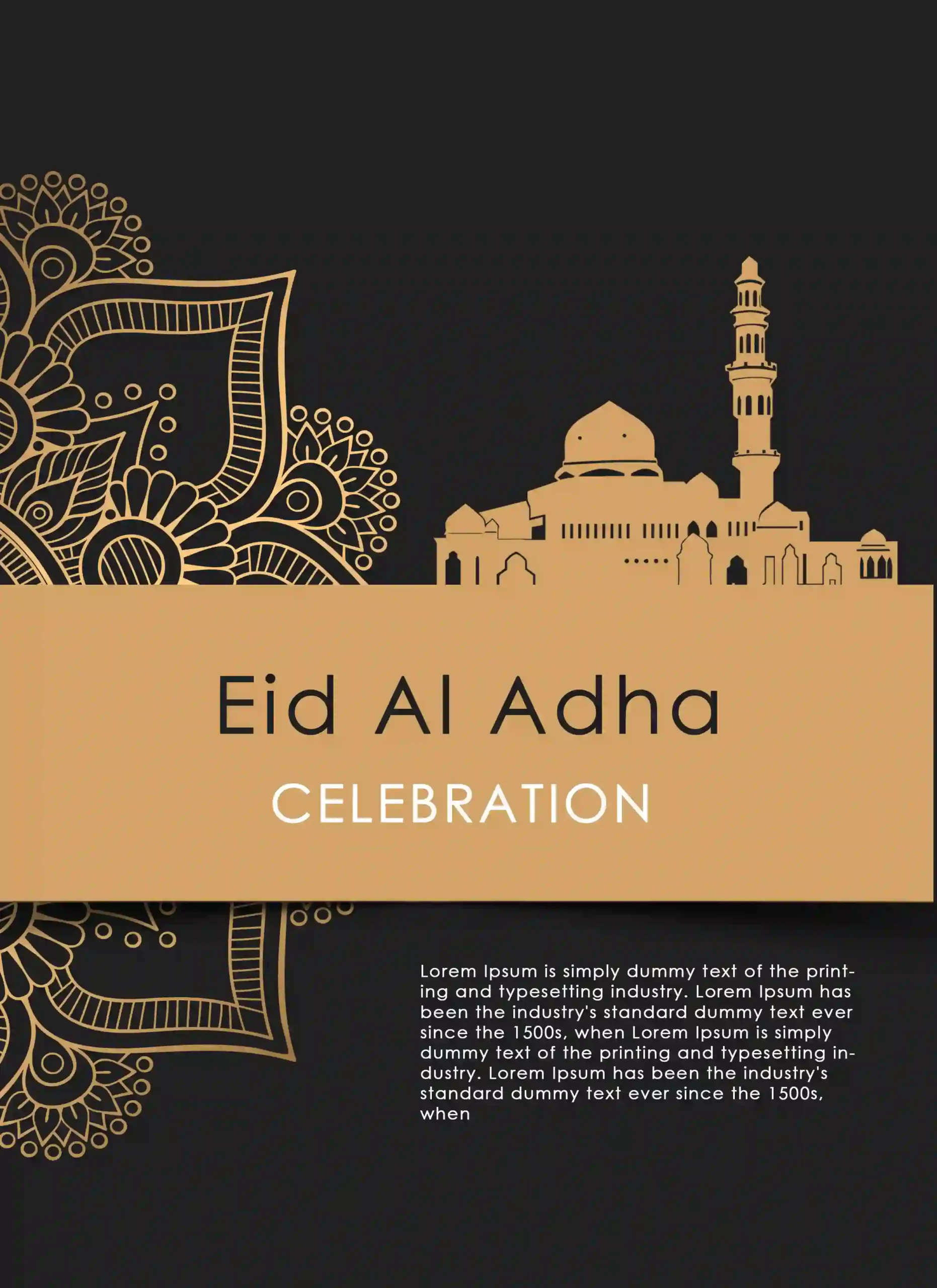Eid Al Adha Poster Design PSD Free Download