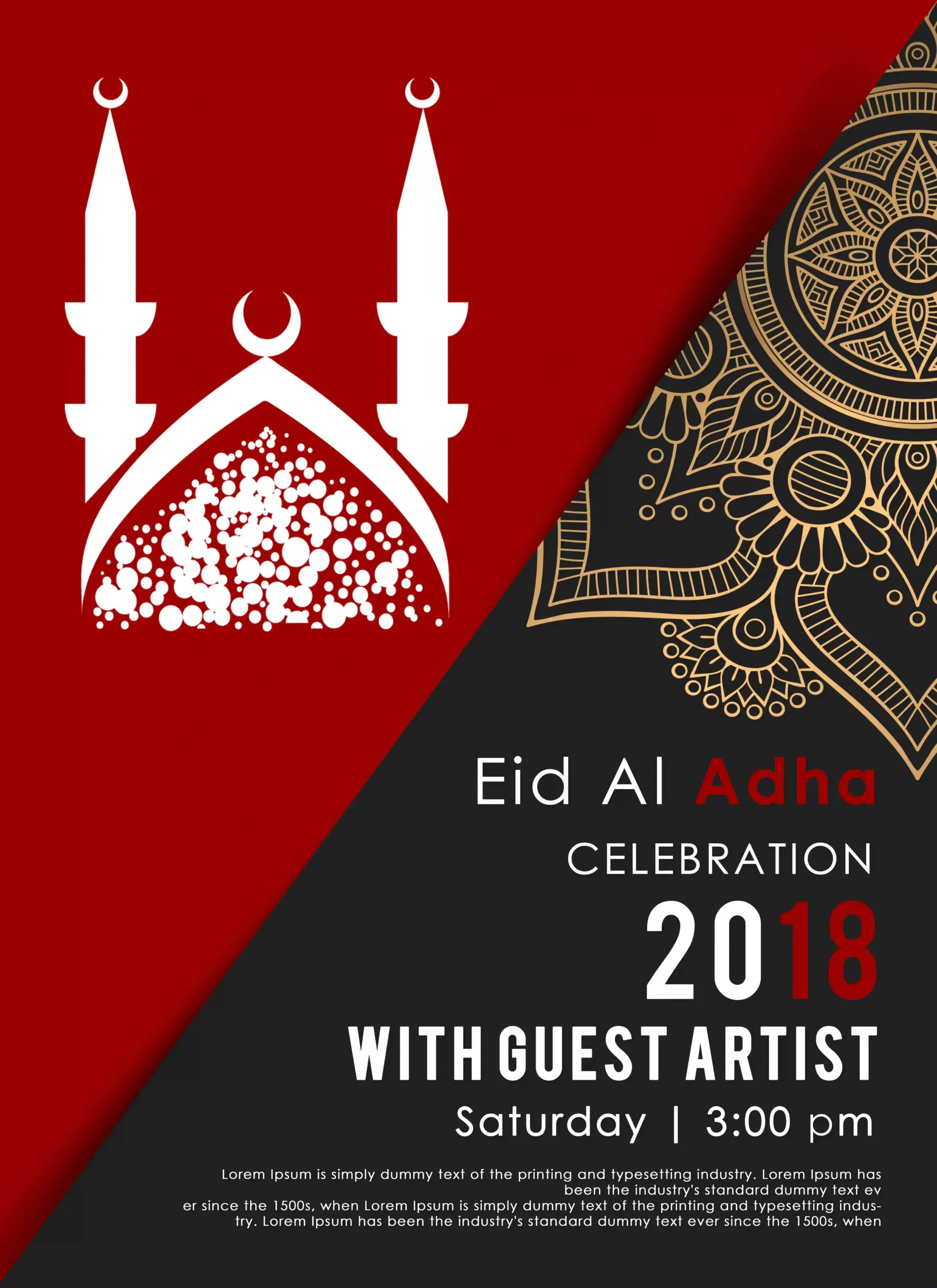 Eid Al Adha Poster PSD Free Download