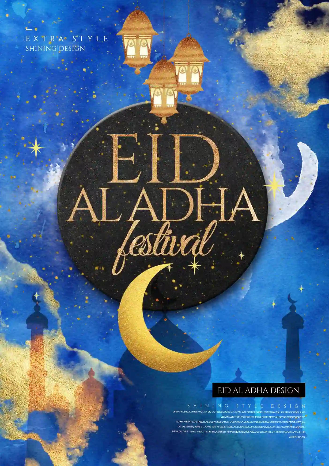 Eid Al Adha Style Poster PSD Free Download