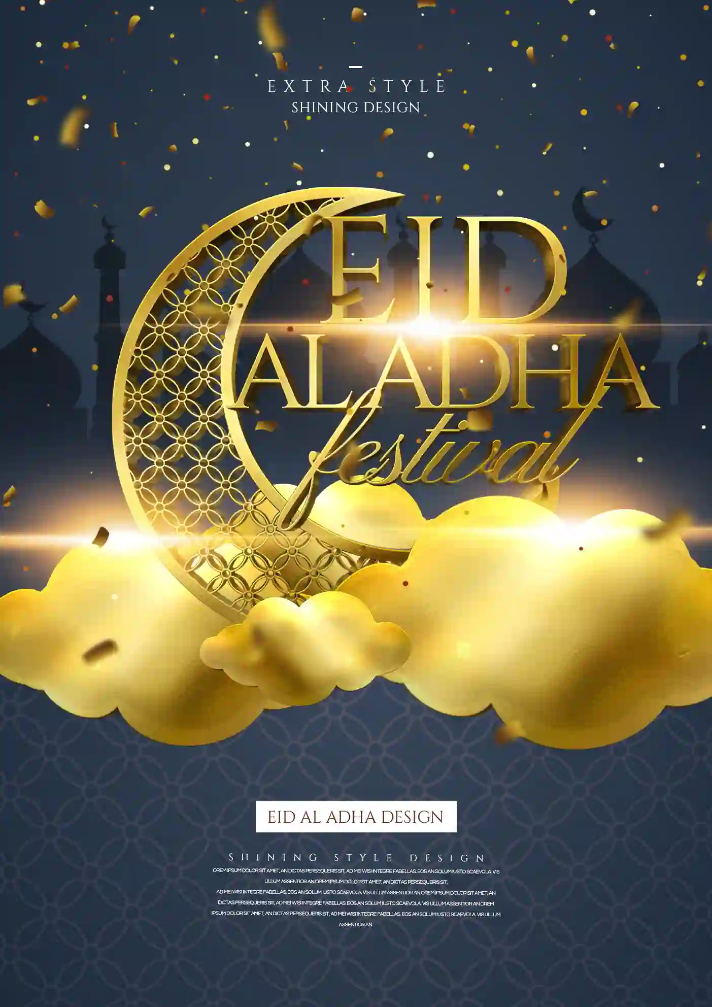 Eid Creative Luxury Golden Theme PSD Free Download