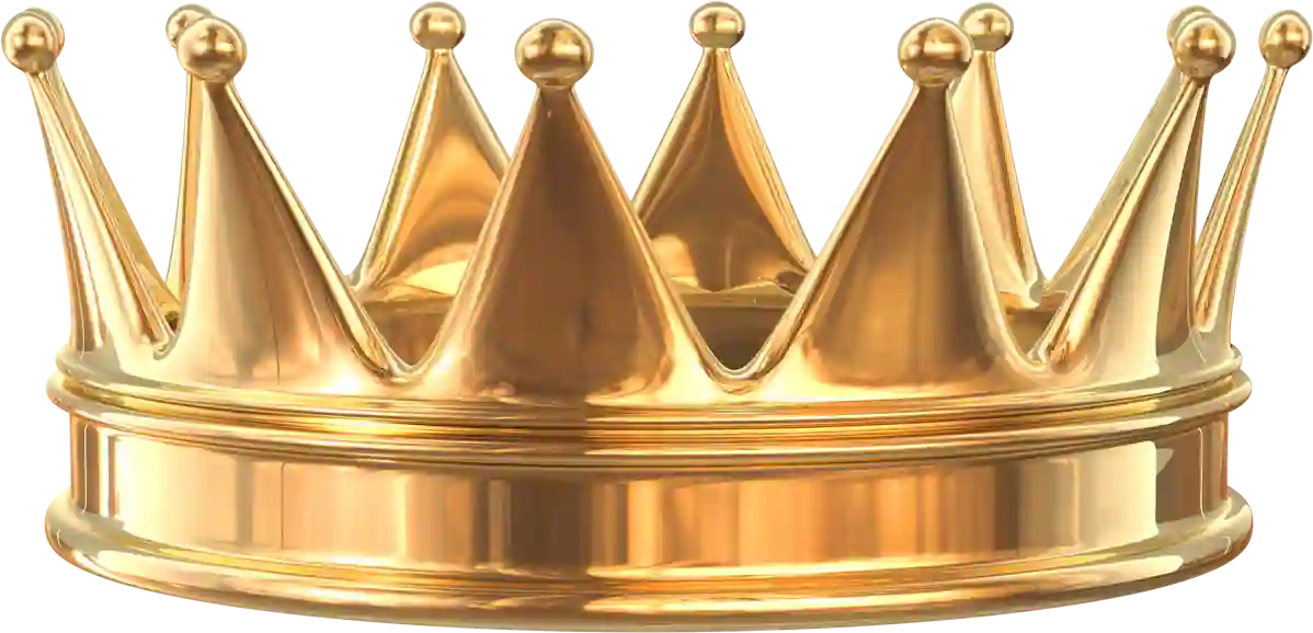 Golden Queen Crown Transparent PNG