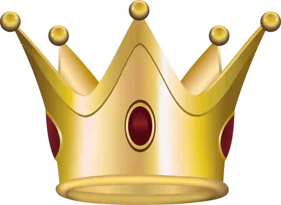 Golden Royal Crown PNG Icon