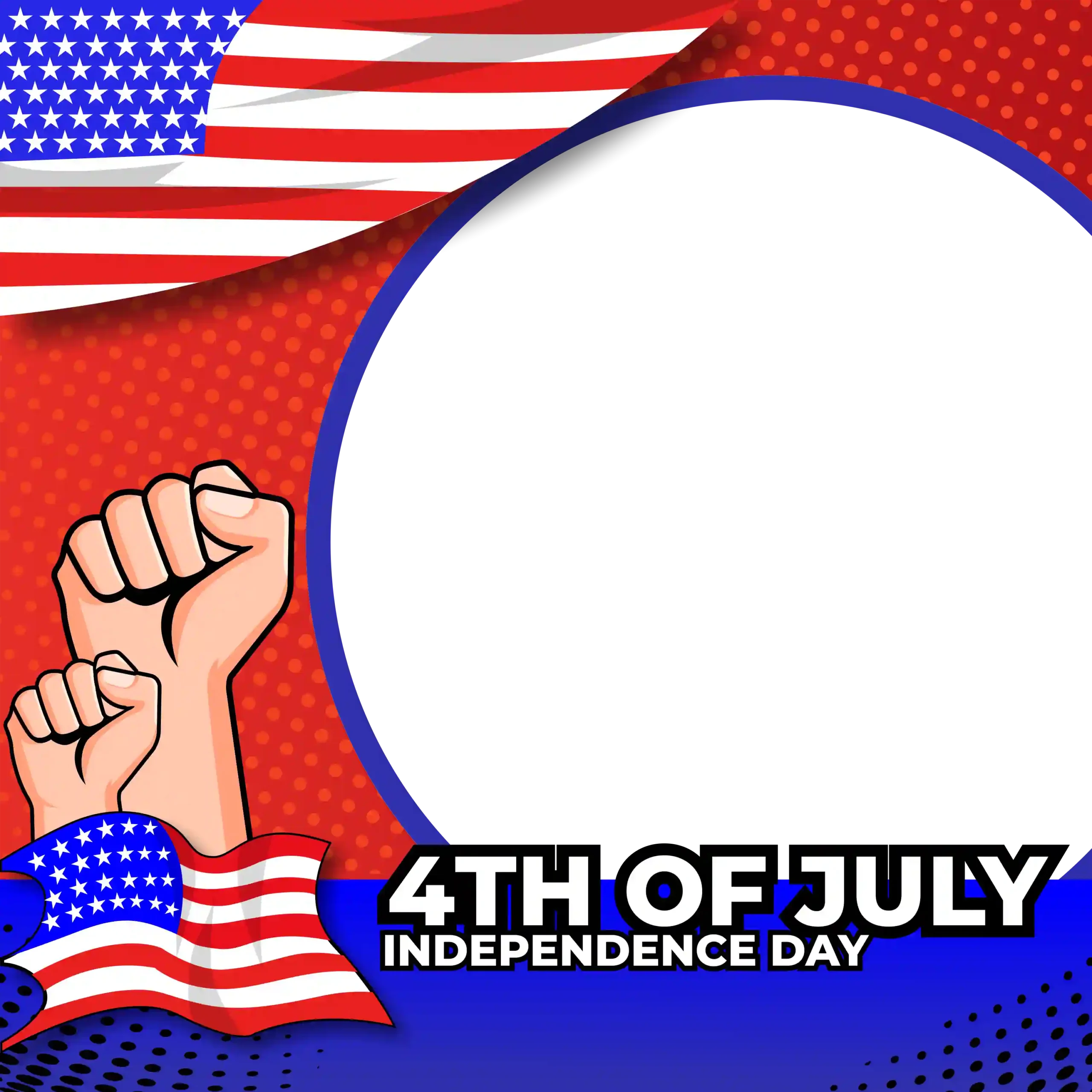 Happy 4th Of July American Independence Day Background PNG