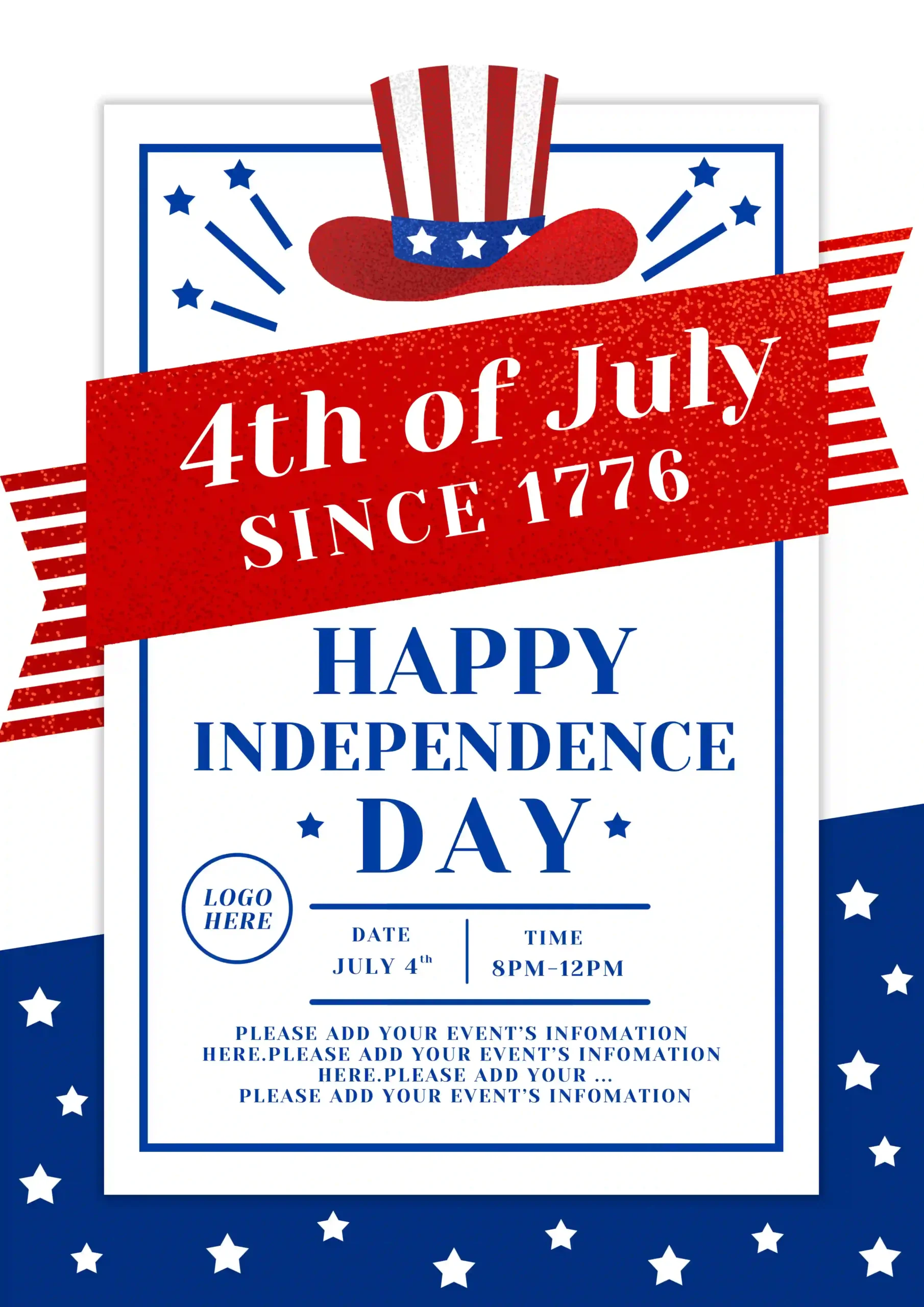 Happy American Independence Day PSD Free Download
