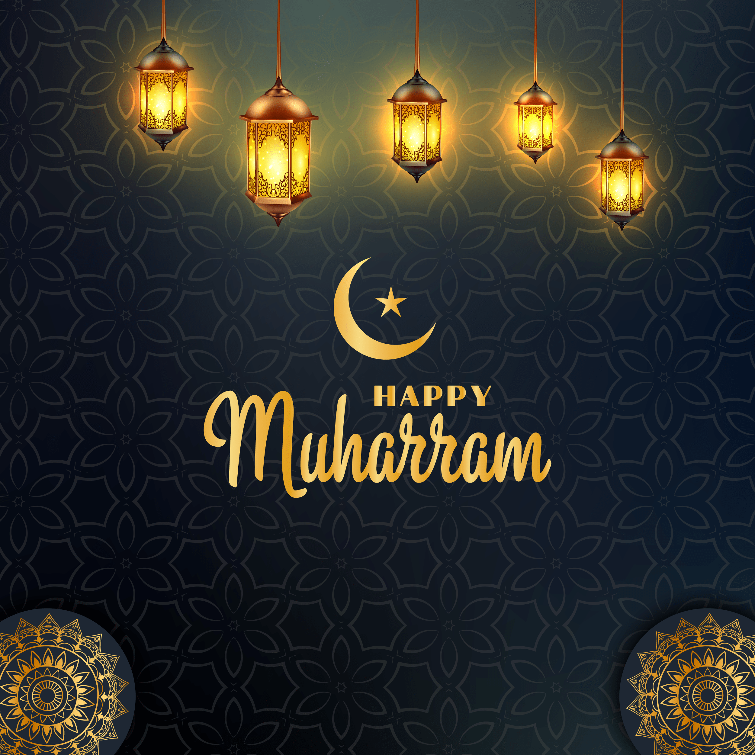Happy Muharram Islamic New Year Background