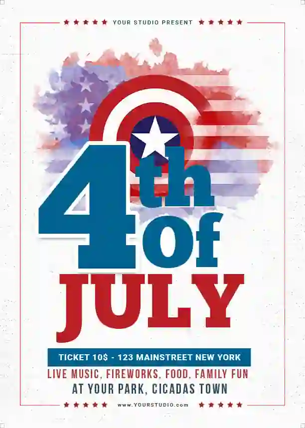 Independence Day Flyer PSD Free Download