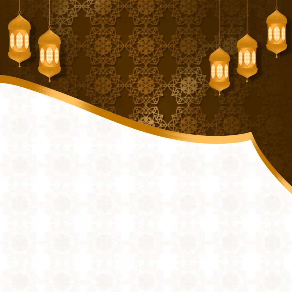 Islamic Background With Aesthetic Lanterns