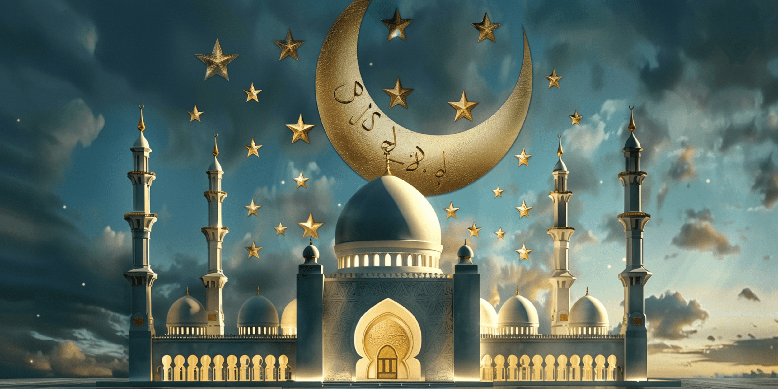 Islamic Greeting Eid Mubarak Cards Background