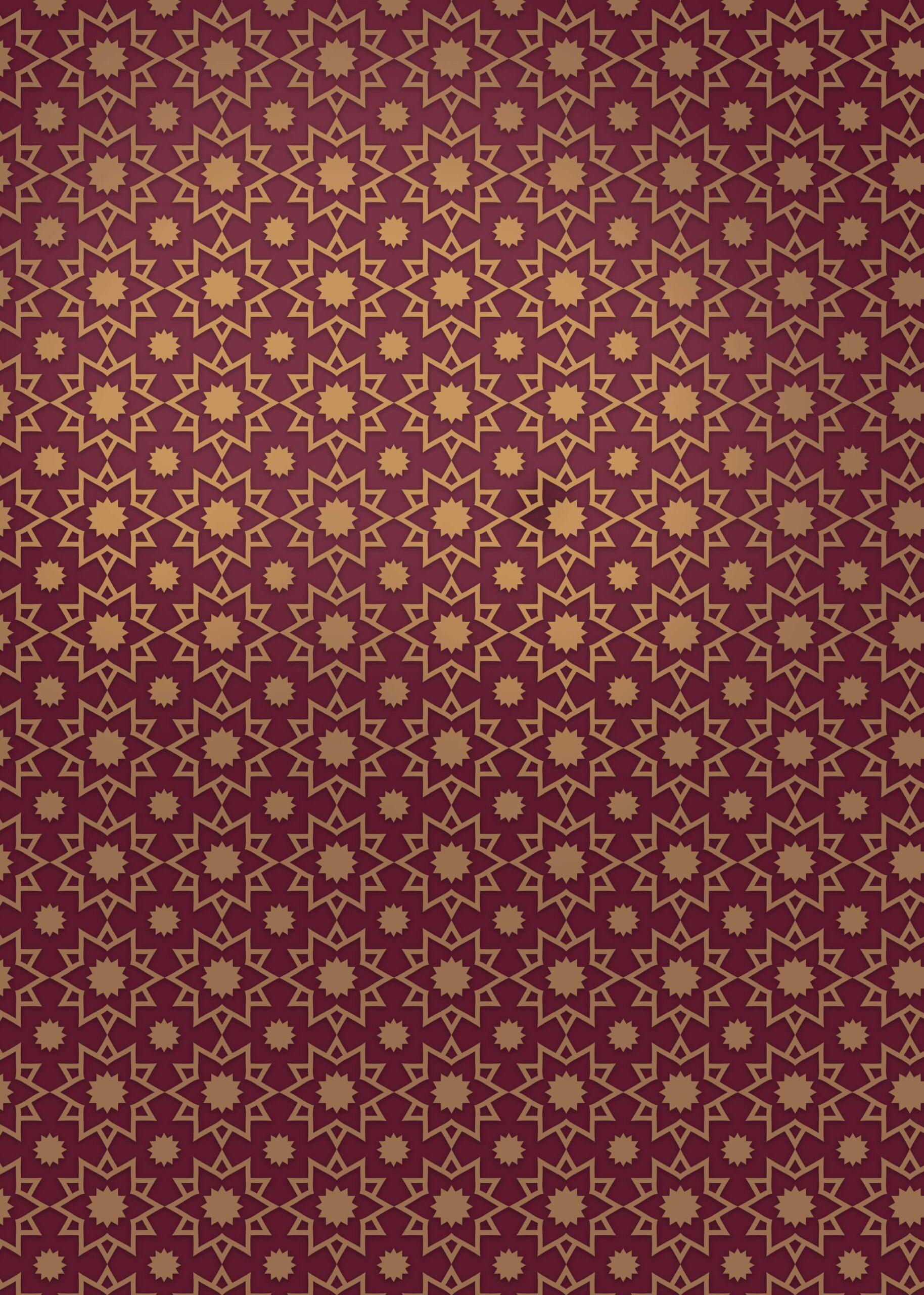Islamic Traditional Pattern Dark Red Background