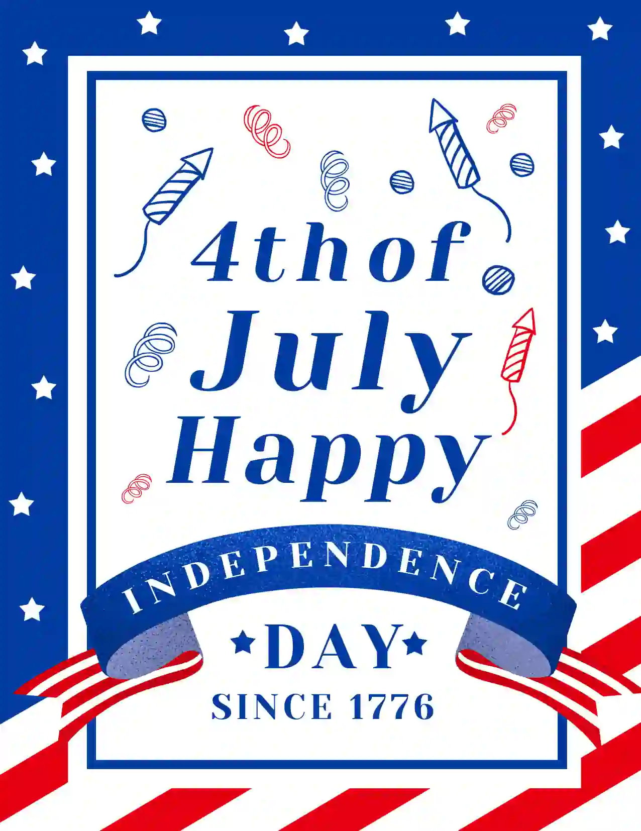 July 4th American Independence Day PSD Free Download