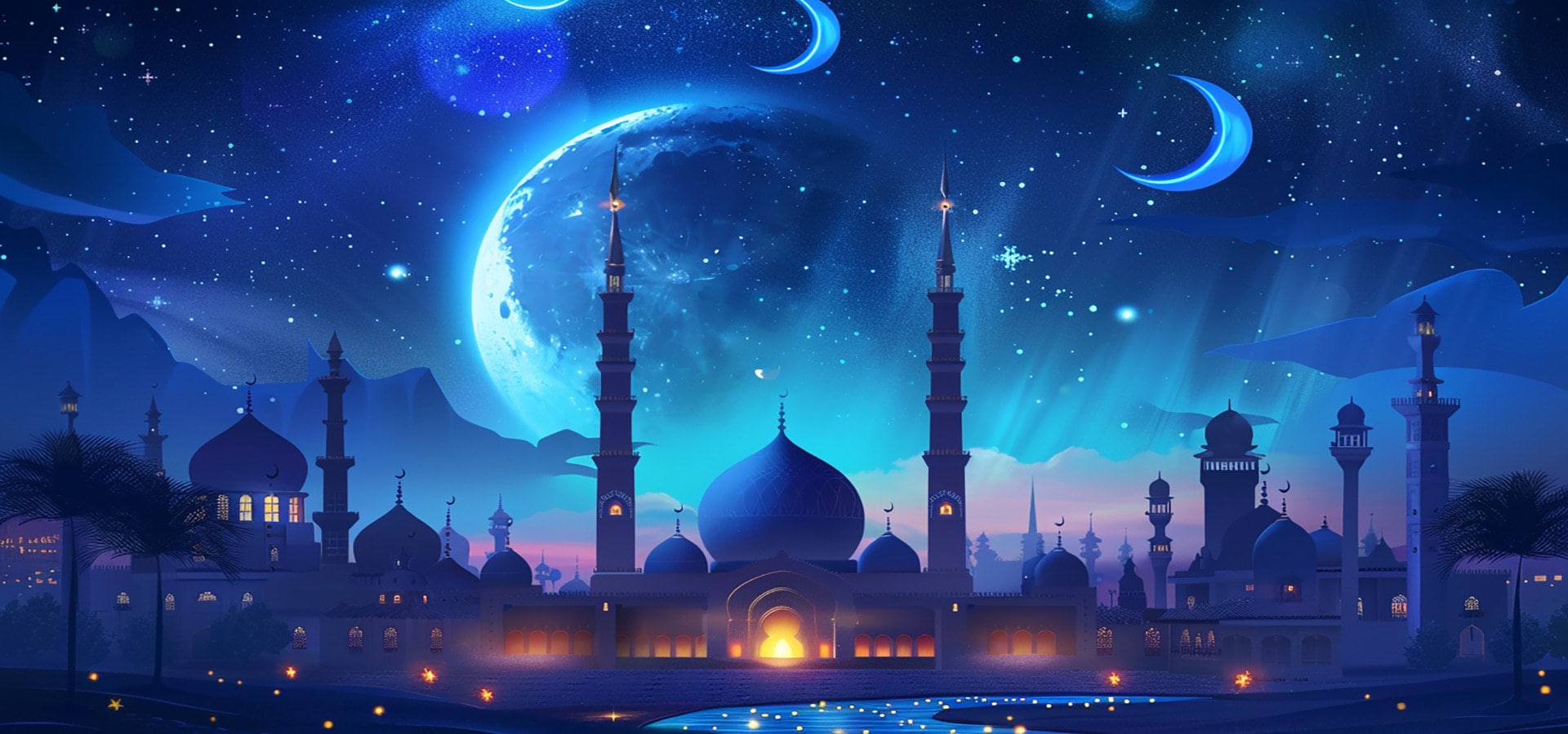 Mosque Illustration For Islamic Background