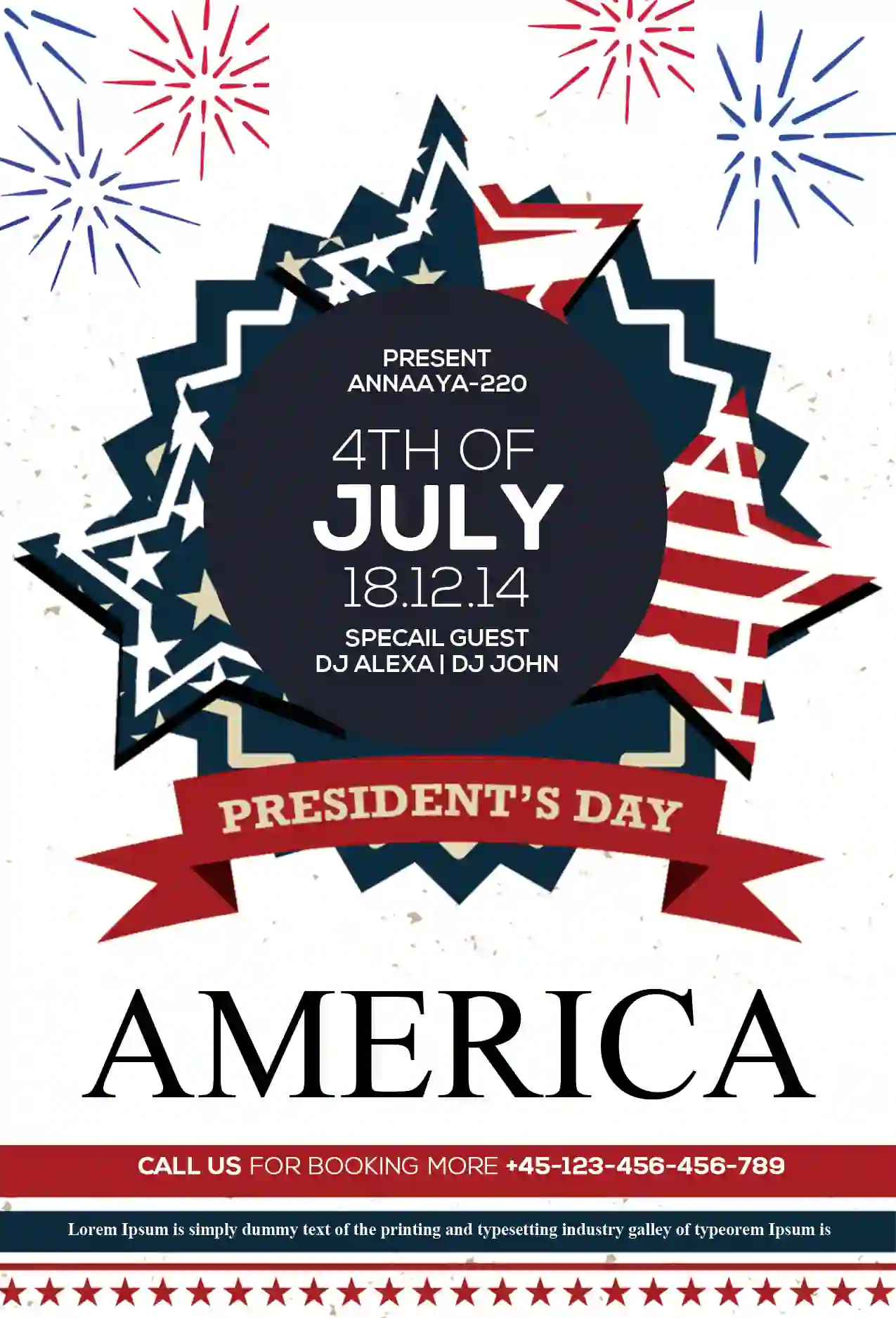 President's Day PSD Free Download
