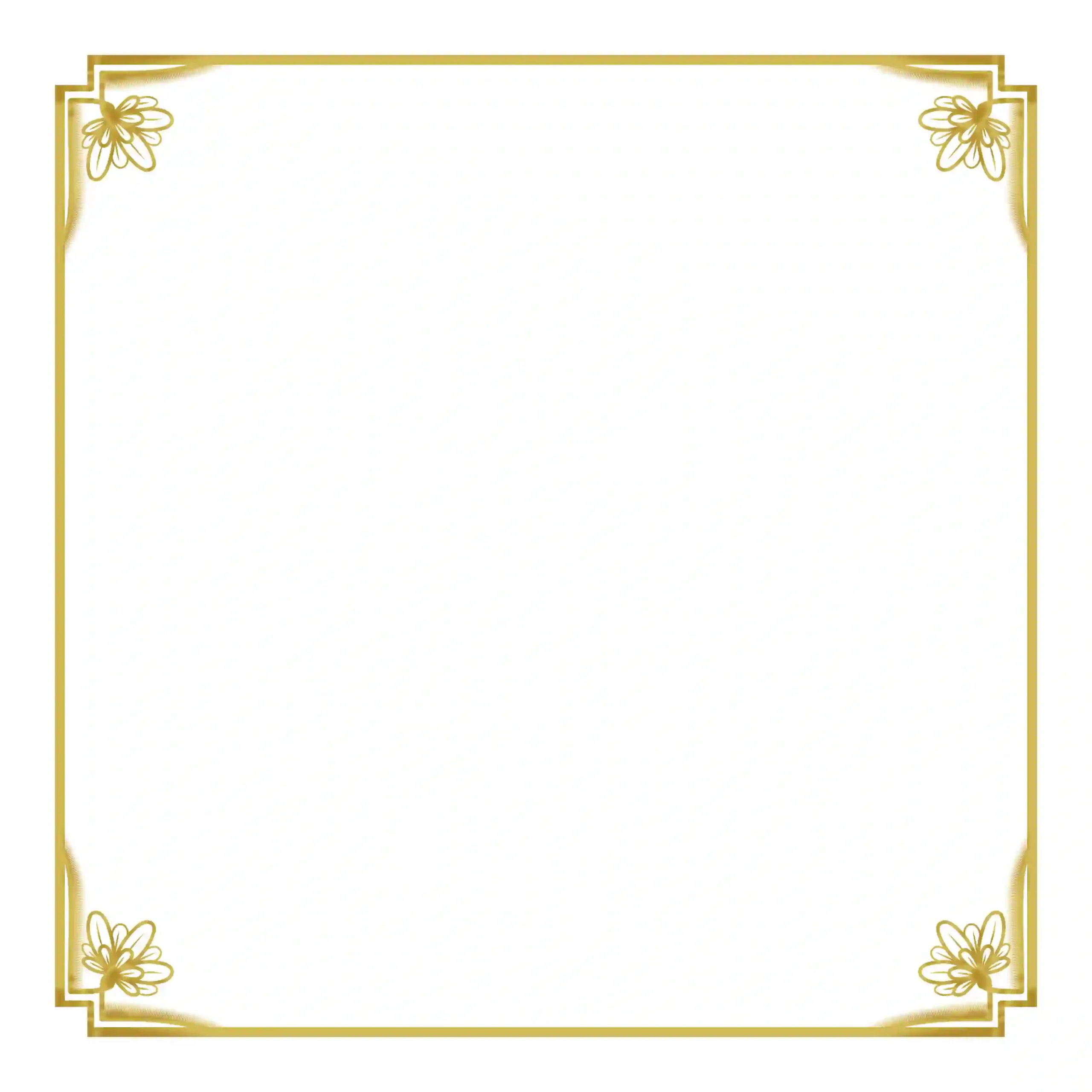 Square Shaped Frame With Floral PSD Free Download