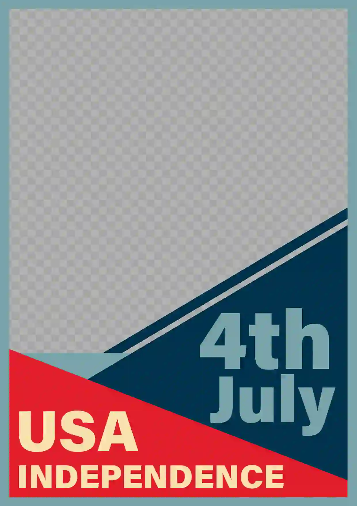 USA Independence Day Poster 4th July PSD Free Download