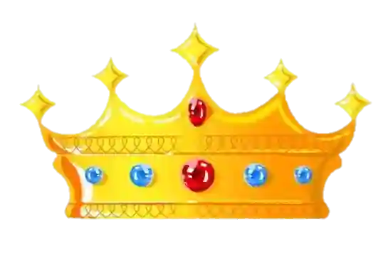 Yellow Prince Crown Clipart PNG