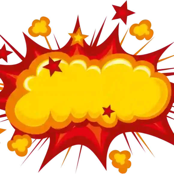Explosion Clipart Transparent Cartoon PNG Icon